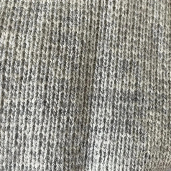 J.Crew Women’s S Wool Blend Quarter Snap Sweater Heather Gray Pockets Oversized - Picture 12 of 13